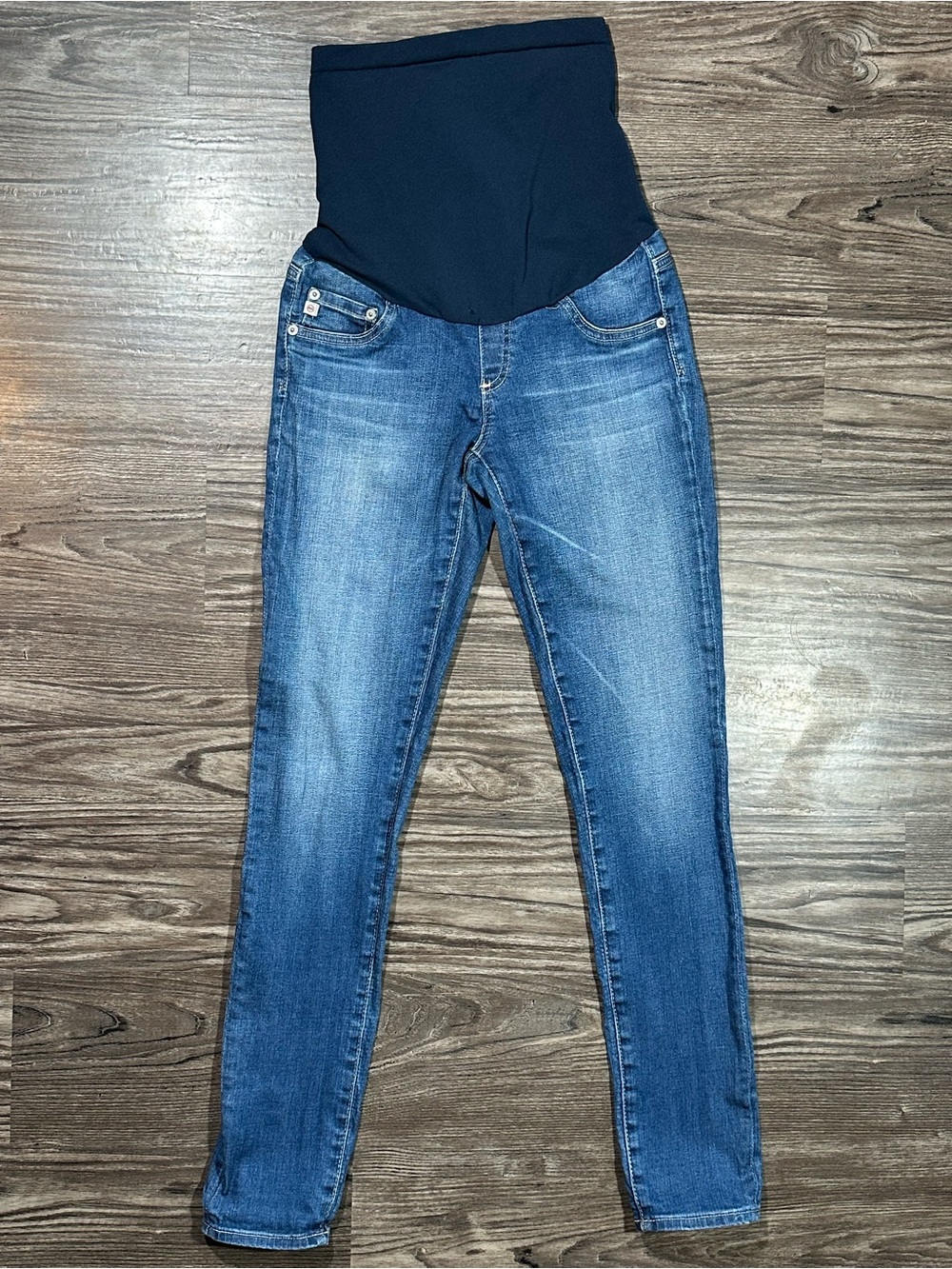 ADRIANO GOLDSCHMIED Secret Belly Panel Maternity Skinny Jeans 25